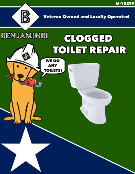 clogged toilet repair